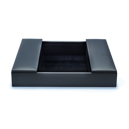 Navy Blue Leatherette Enhanced Conference Room Organizer